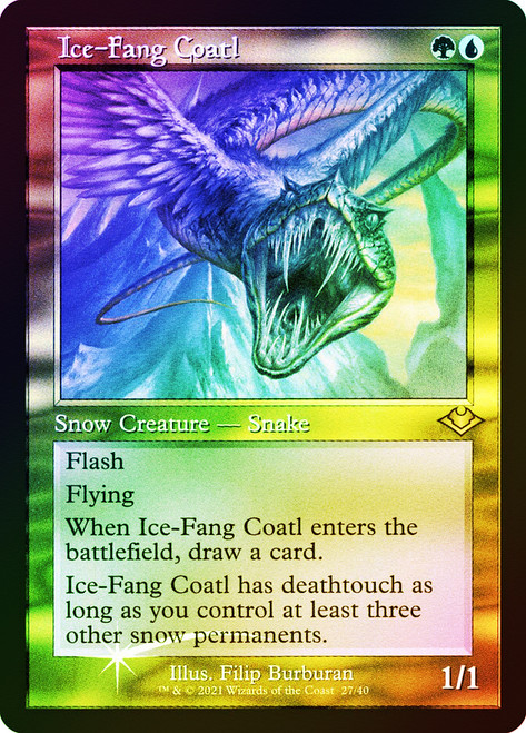 Fang Strike、Slither cold foil Fang Strike (Prize Wall) (Extended Art) | Promotional Cards