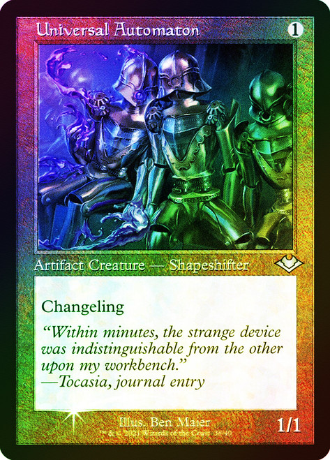 Universal Automaton (Retro Frame) (Foil Etched)\nModern Horizons - Foil Etched\nSingle\nMagic The Gathering