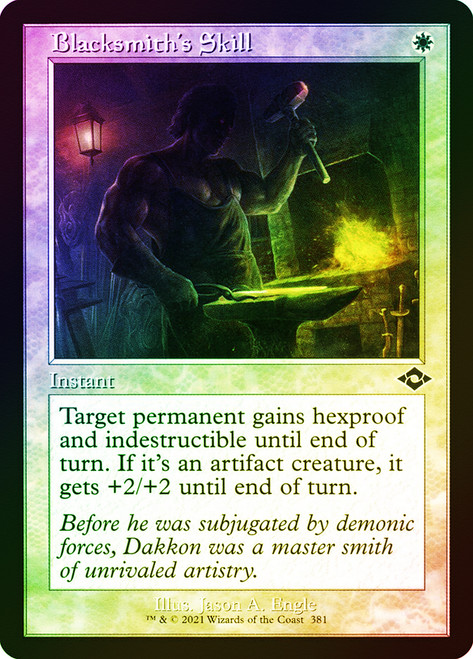 Blacksmith's Skill (Retro Frame) (Foil Etched)\nModern Horizons 2 - Foil Etched\nSingle\nMagic The Gathering