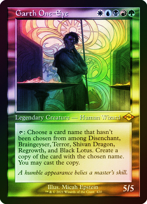 Garth One-Eye (Retro Frame) (Foil Etched)\nModern Horizons 2 - Foil Etched\nSingle\nMagic The Gathering