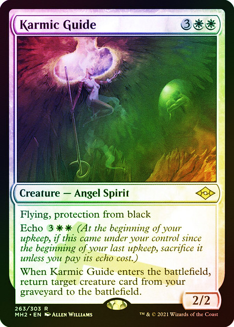 Karmic Guide (Foil Etched)\nModern Horizons 2 - Foil Etched\nSingle\nMagic The Gathering