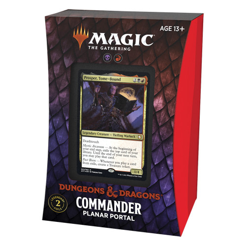 mtg adventures in the forgotten realms commander deck list Magic: Gathering the Bundle – Includes 1 Draconic Rage + 1 Planar Portal + 1 Dungeons of Death + 1 Aura of Courage Toys 1 deck box (can hold 100 sleeved cards) Magic Precons - Adventures in