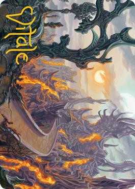 {Drossforge Bridge Art Card} (Signed)
Art Series
Single
Magic The Gathering