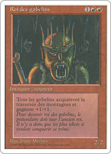 Goblin King
4th Edition - French
Single
Magic The Gathering