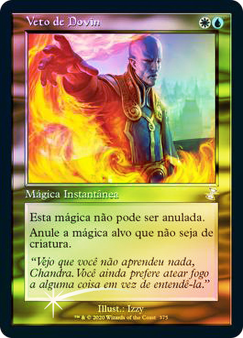 Dovin's Veto
Time Spiral Remastered - Timeshifted - Portuguese
Single
Magic The Gathering
