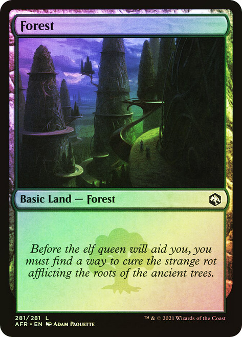 Forest (#281)\nAdventures in the Forgotten Realms\nSingle\nMagic The Gathering