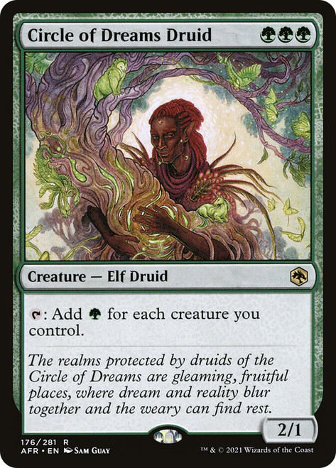 Circle of Dreams Druid\nAdventures in the Forgotten Realms\nSingle\nMagic The Gathering