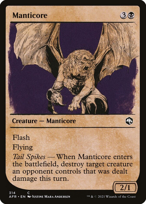 Manticore (Showcase)\nAdventures in the Forgotten Realms - Variants\nSingle\nMagic The Gathering
