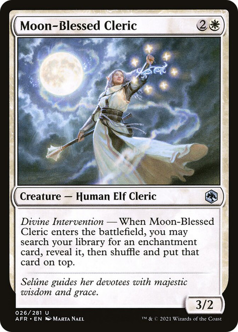 Moon-Blessed Cleric\nAdventures in the Forgotten Realms\nSingle\nMagic The Gathering