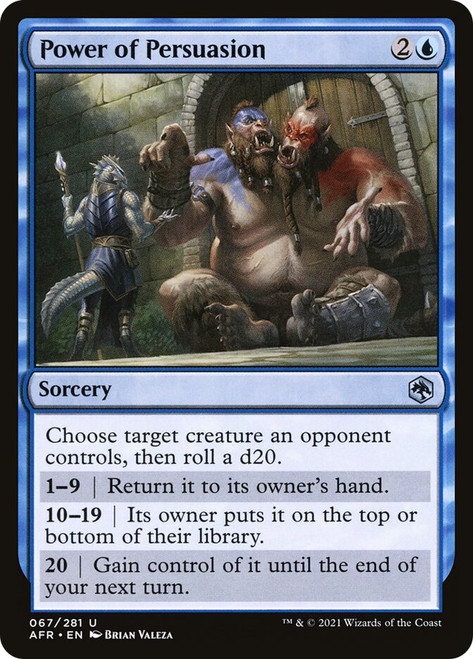 Power of Persuasion\nAdventures in the Forgotten Realms\nSingle\nMagic The Gathering