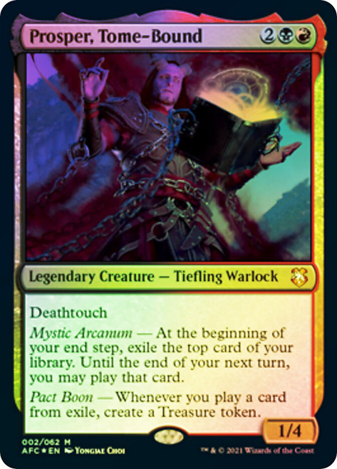 Prosper, Tome-Bound\nAdventures in the Forgotten Realms Commander\nSingle\nMagic The Gathering