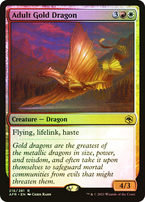 Adult Gold Dragon\nAdventures in the Forgotten Realms\nSingle\nMagic The Gathering