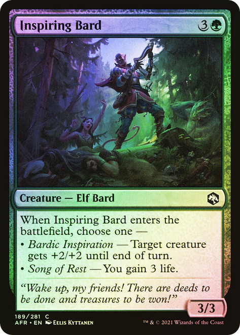 Inspiring Bard\nAdventures in the Forgotten Realms\nSingle\nMagic The Gathering