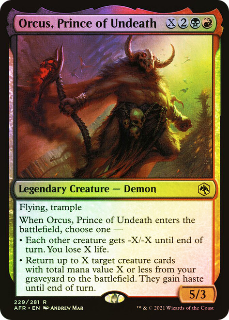 Orcus, Prince of Undeath\nAdventures in the Forgotten Realms\nSingle\nMagic The Gathering