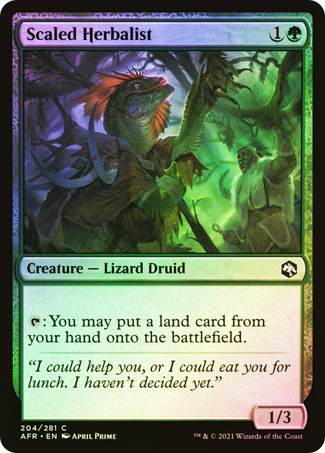 Scaled Herbalist\nAdventures in the Forgotten Realms\nSingle\nMagic The Gathering