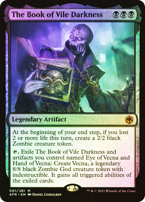 The Book of Vile Darkness\nAdventures in the Forgotten Realms\nSingle\nMagic The Gathering