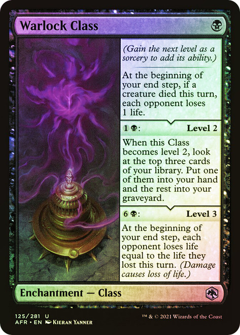 Warlock Class\nAdventures in the Forgotten Realms\nSingle\nMagic The Gathering