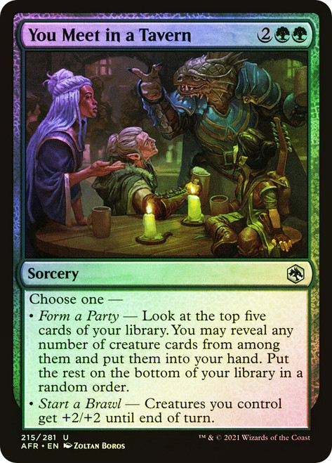 You Meet in a Tavern\nAdventures in the Forgotten Realms\nSingle\nMagic The Gathering
