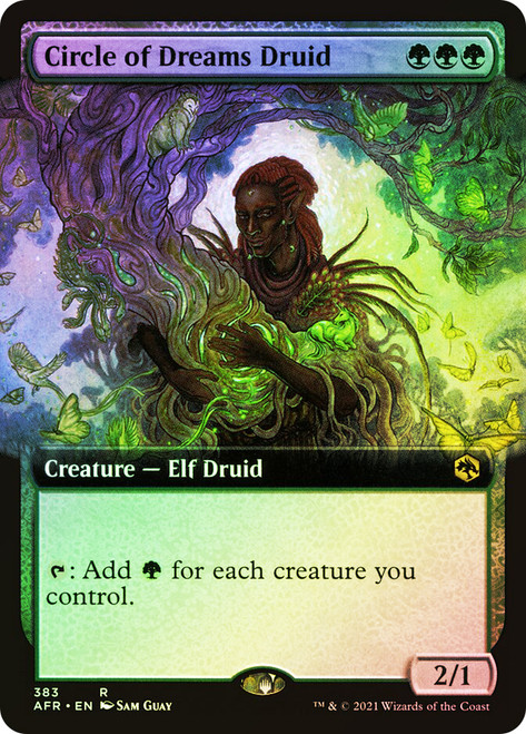 Circle of Dreams Druid (Extended Art)\nAdventures in the Forgotten Realms - Variants\nSingle\nMagic The Gathering