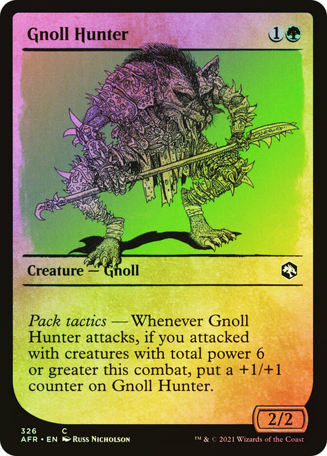 Gnoll Hunter (Showcase)\nAdventures in the Forgotten Realms - Variants\nSingle\nMagic The Gathering