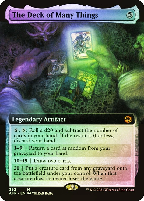 The Deck of Many Things (Extended Art)\nAdventures in the Forgotten Realms - Variants\nSingle\nMagic The Gathering