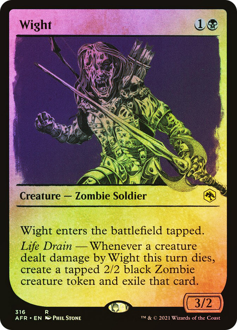 Wight (Showcase)\nAdventures in the Forgotten Realms - Variants\nSingle\nMagic The Gathering