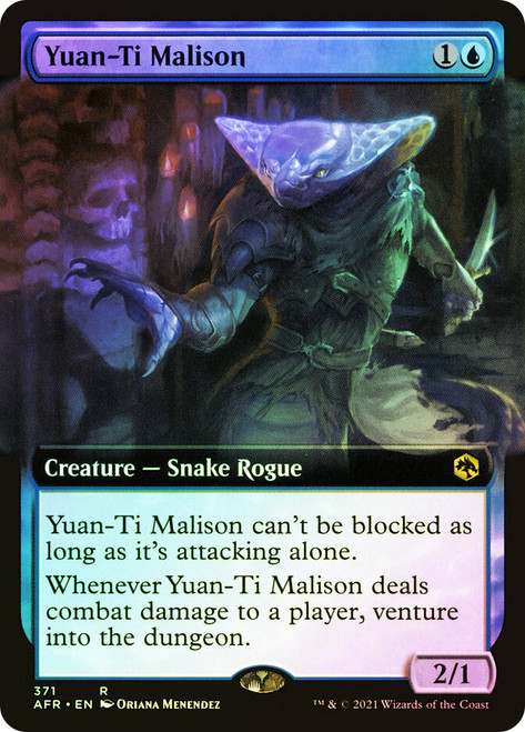 Yuan-Ti Malison (Extended Art)\nAdventures in the Forgotten Realms - Variants\nSingle\nMagic The Gathering