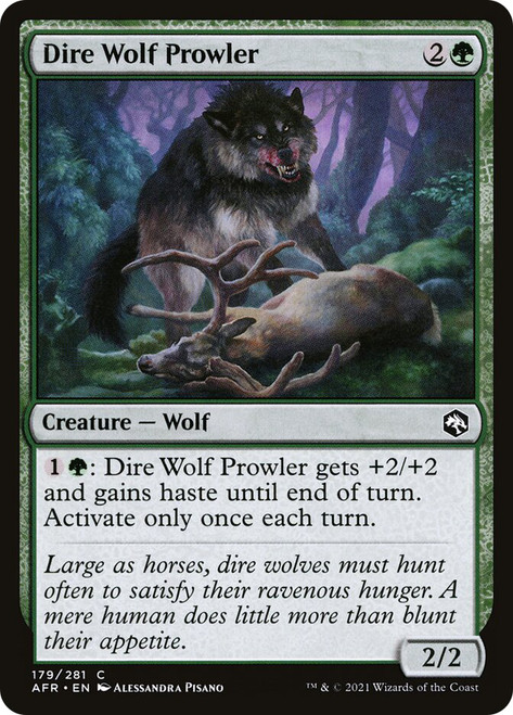 Dire Wolf Prowler\nAdventures in the Forgotten Realms\nSingle\nMagic The Gathering