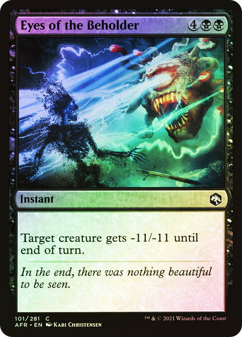 Eyes of the Beholder\nAdventures in the Forgotten Realms\nSingle\nMagic The Gathering