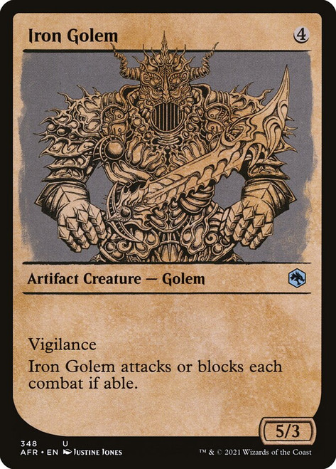 Iron Golem (Showcase)\nAdventures in the Forgotten Realms - Variants\nSingle\nMagic The Gathering