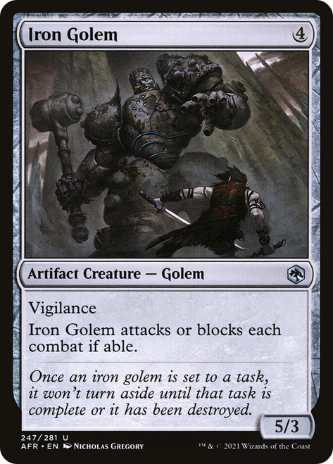 Iron Golem\nAdventures in the Forgotten Realms\nSingle\nMagic The Gathering