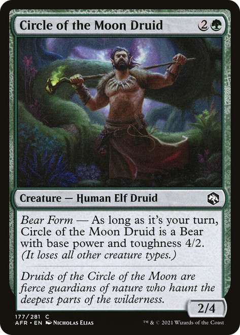 Circle of the Moon Druid\nAdventures in the Forgotten Realms\nSingle\nMagic The Gathering