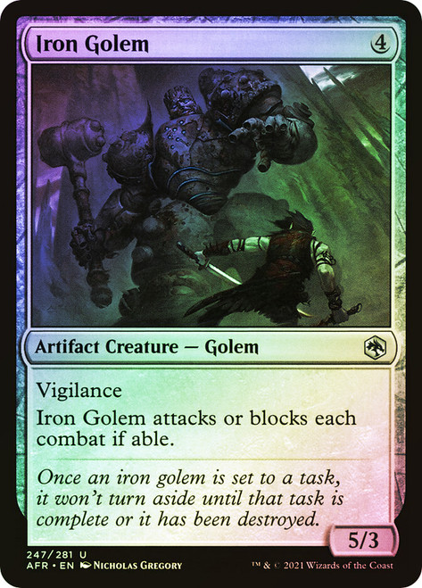 Iron Golem\nAdventures in the Forgotten Realms\nSingle\nMagic The Gathering