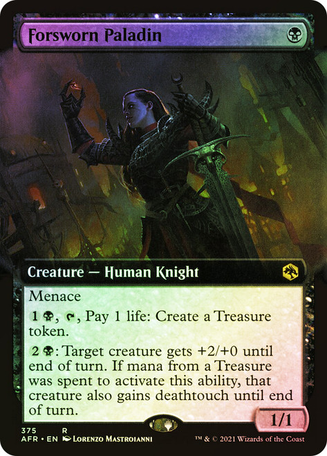 Forsworn Paladin (Extended Art)\nAdventures in the Forgotten Realms - Variants\nSingle\nMagic The Gathering