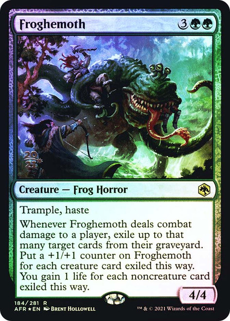 Froghemoth (Prerelease) (Adventures in the Forgotten Realms)
Promo
Single
Magic: The Gathering