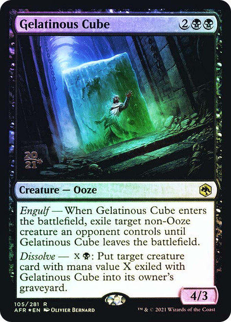 Gelatinous Cube (Prerelease) (Adventures in the Forgotten Realms)
Promo
Single
Magic: The Gathering