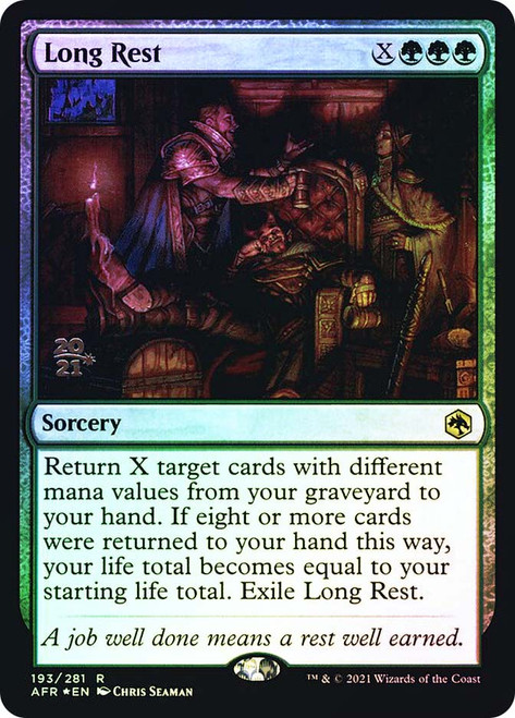 Long Rest (Prerelease) (Adventures in the Forgotten Realms)
Promo
Single
Magic: The Gathering