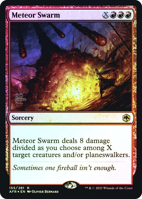 Meteor Swarm (Prerelease) (Adventures in the Forgotten Realms)
Promo
Single
Magic: The Gathering