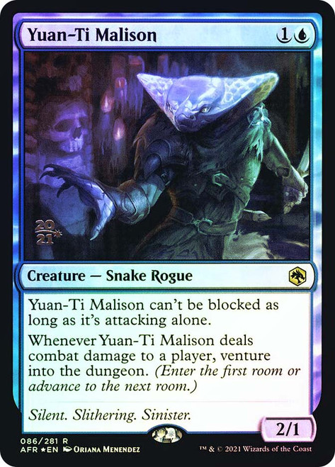 Yuan-Ti Malison (Prerelease) (Adventures in the Forgotten Realms)
Promo
Single
Magic: The Gathering