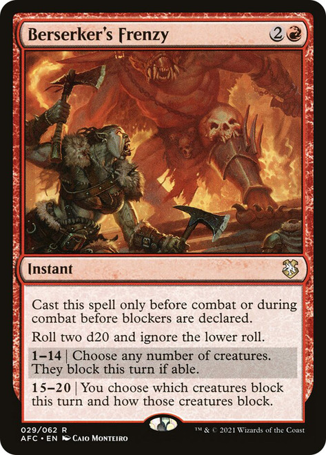 Berserker's Frenzy | Adventures in the Forgotten Realms Commander