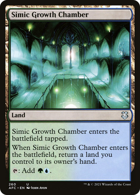 Simic Growth Chamber\nAdventures in the Forgotten Realms Commander\nSingle\nMagic The Gathering