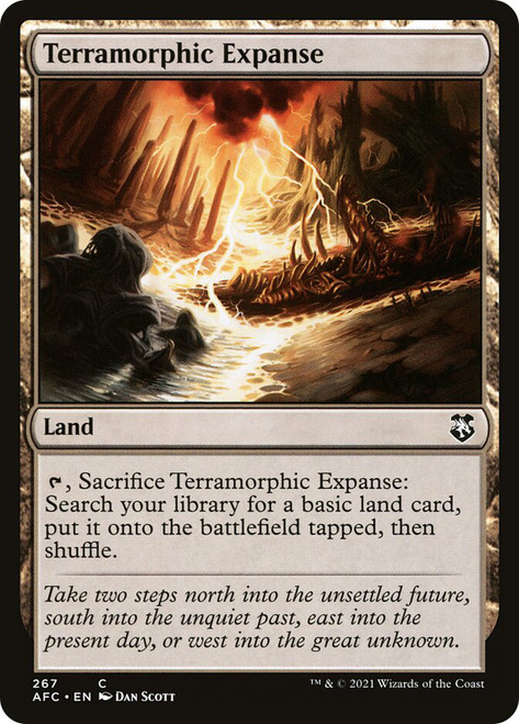 Terramorphic Expanse\nAdventures in the Forgotten Realms Commander\nSingle\nMagic The Gathering