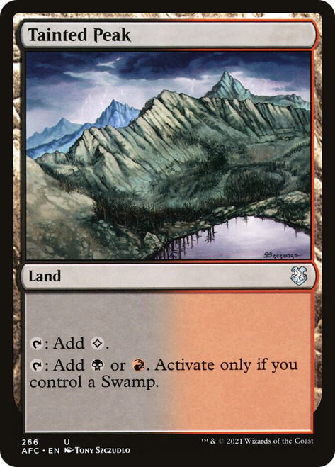 Tainted Peak\nAdventures in the Forgotten Realms Commander\nSingle\nMagic The Gathering