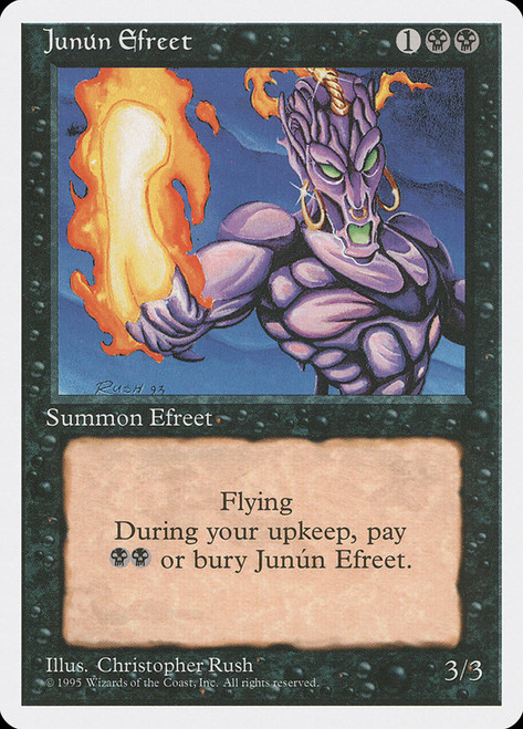 Junun Efreet\n4th Edition\nSingle\nMagic The Gathering
