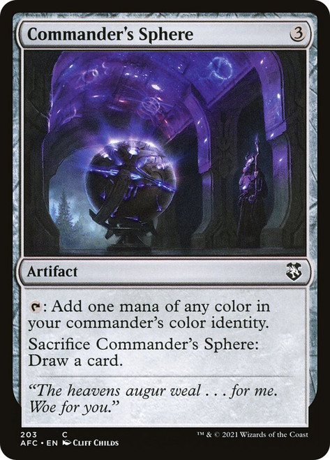 Commander's Sphere\nAdventures in the Forgotten Realms Commander\nSingle\nMagic The Gathering