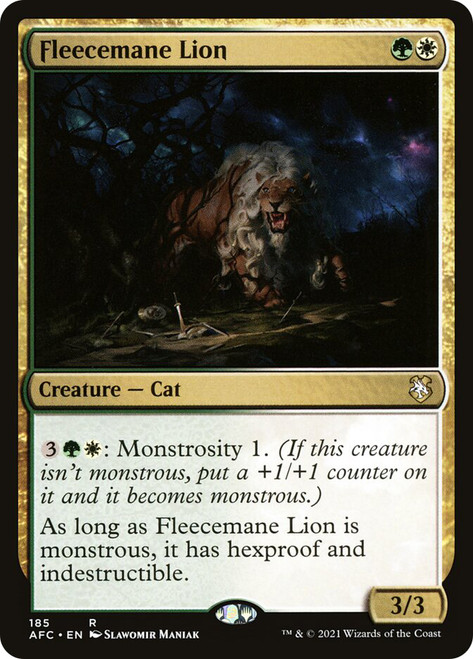 Fleecemane Lion\nAdventures in the Forgotten Realms Commander\nSingle\nMagic The Gathering