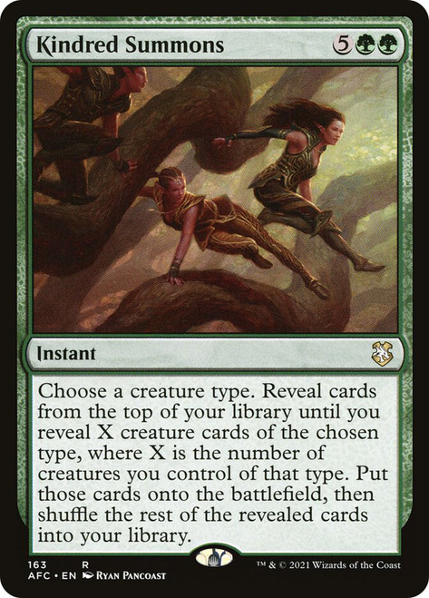 Kindred Summons\nAdventures in the Forgotten Realms Commander\nSingle\nMagic The Gathering