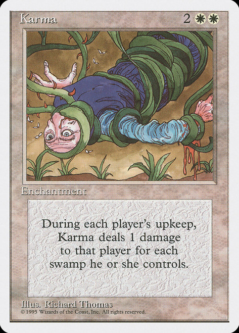 Karma\n4th Edition\nSingle\nMagic The Gathering