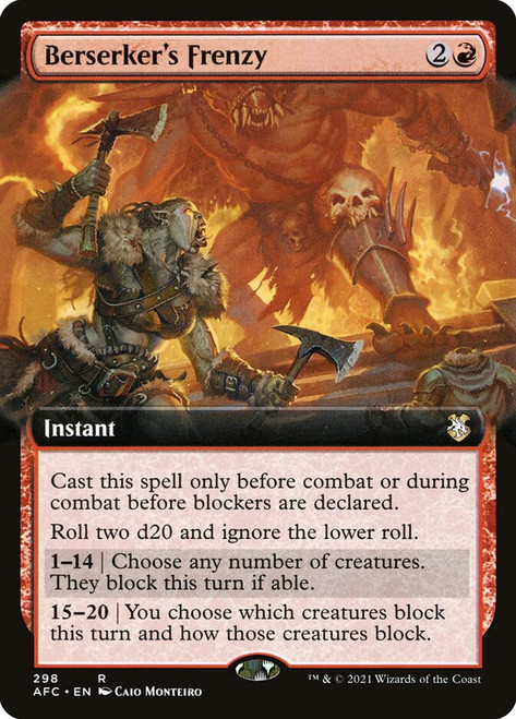Berserker's Frenzy | Adventures in the Forgotten Realms Commander