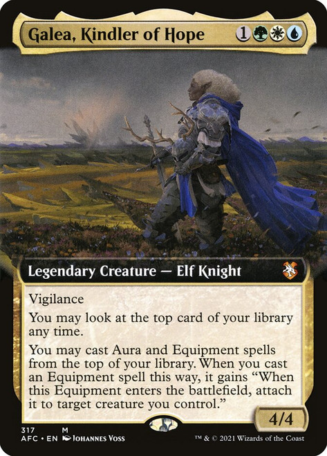 Galea, Kindler of Hope (Extended Art)\nAdventures in the Forgotten Realms Commander - Variants\nSingle\nMagic The Gathering